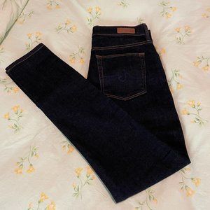 AG FARRAH HIGH RISE SKINNY ANKLE, Dark Wash, Size: 27